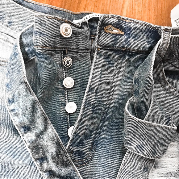 High rise denim Bermuda shorts - Picture 4 of 5